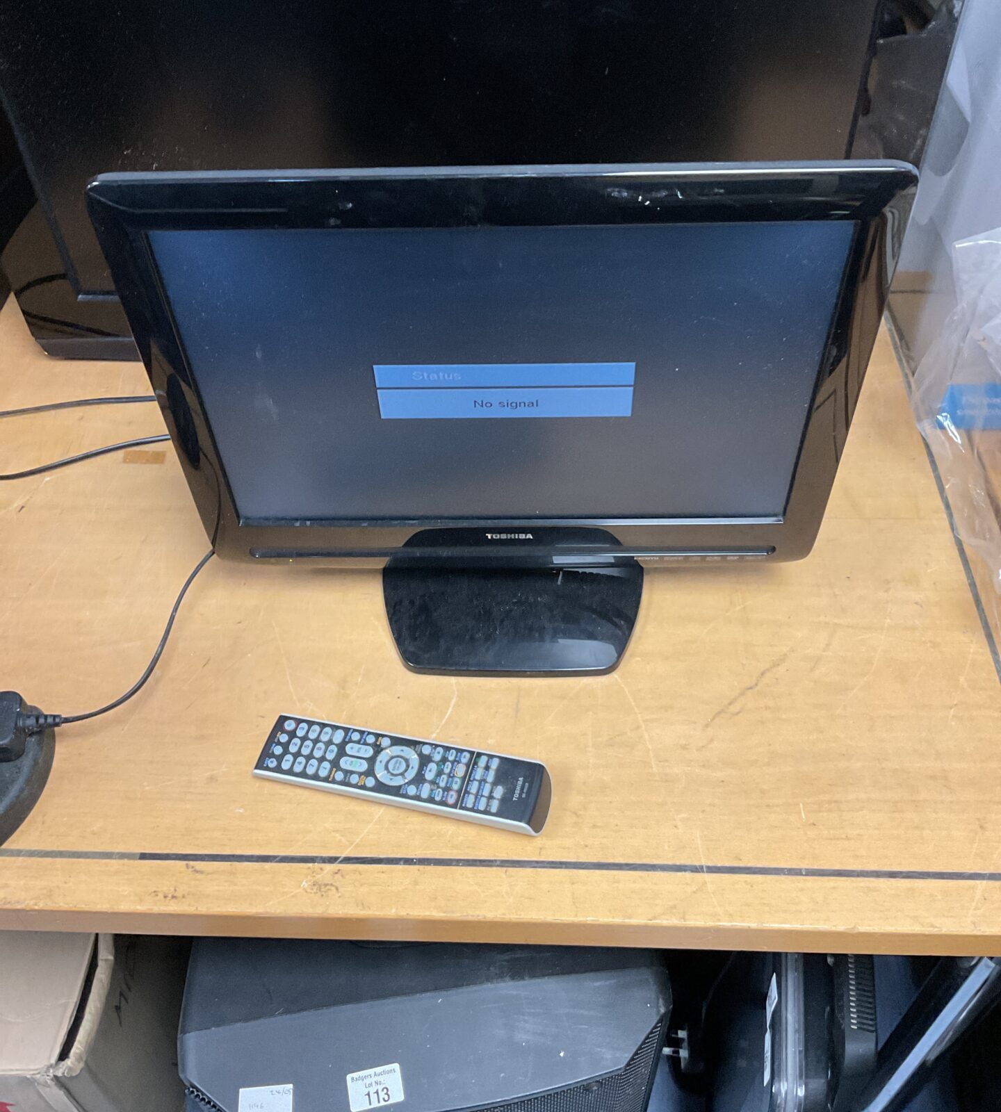 Toshiba 19” tv working with remote