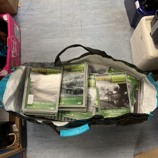 Large collection of British Steam Railways DVDs for collectors.