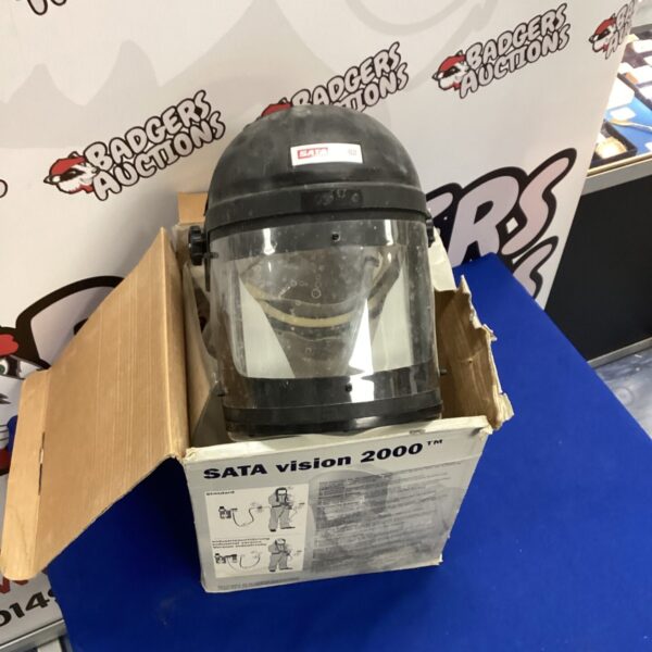 Vintage Sata Vision 2000 face shield for industrial safety.