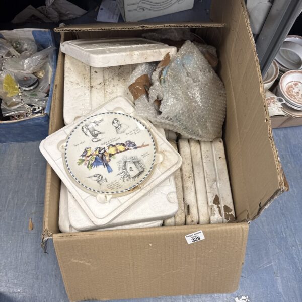 Vintage decorative plates collection including Hamilton series.