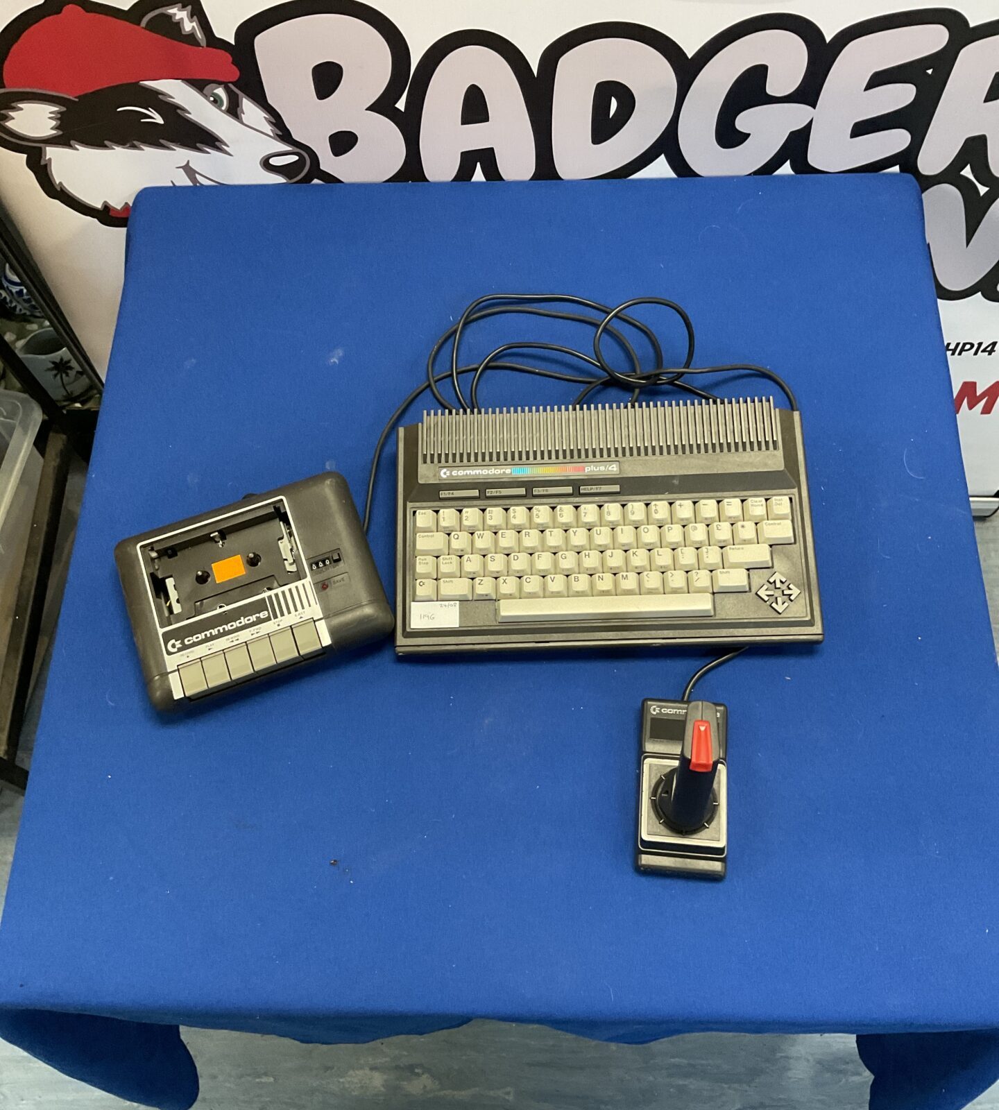 Commodore datassette, plus/4 and joystick