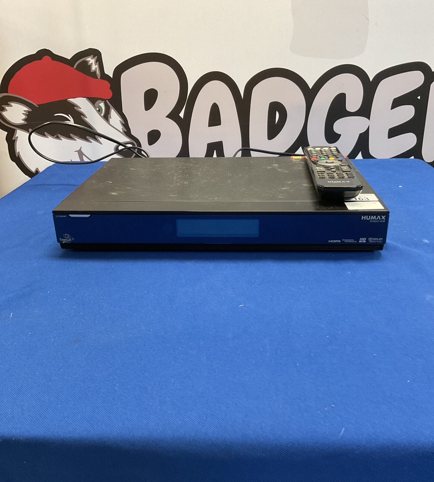Humax FoxSat-HDR freesat box with remote