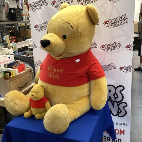 Very large Winnie the pooh teddy with small Winnie the pooh teddy bearb