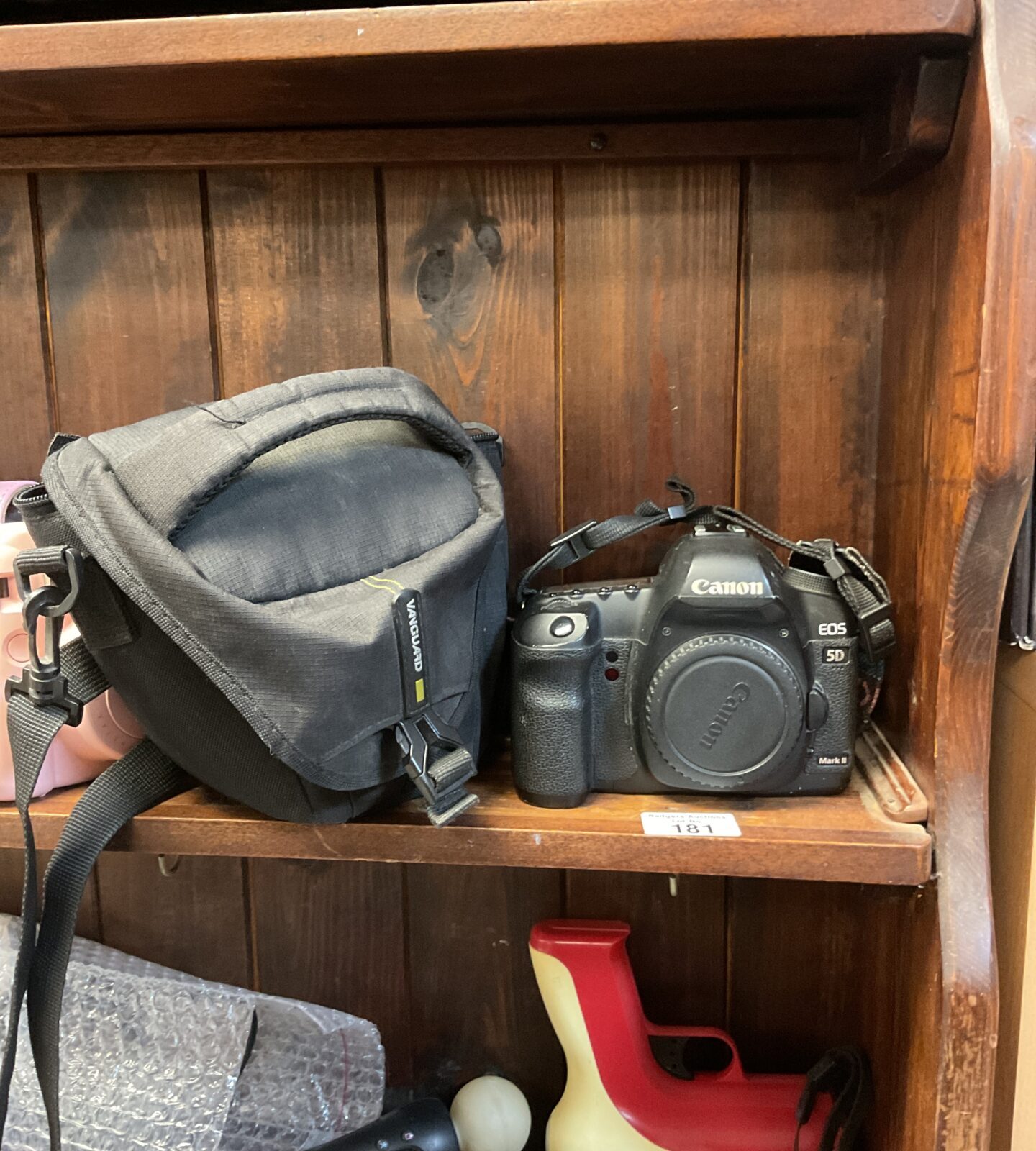 Canon EO5 Mark II camera with vanguard carry case