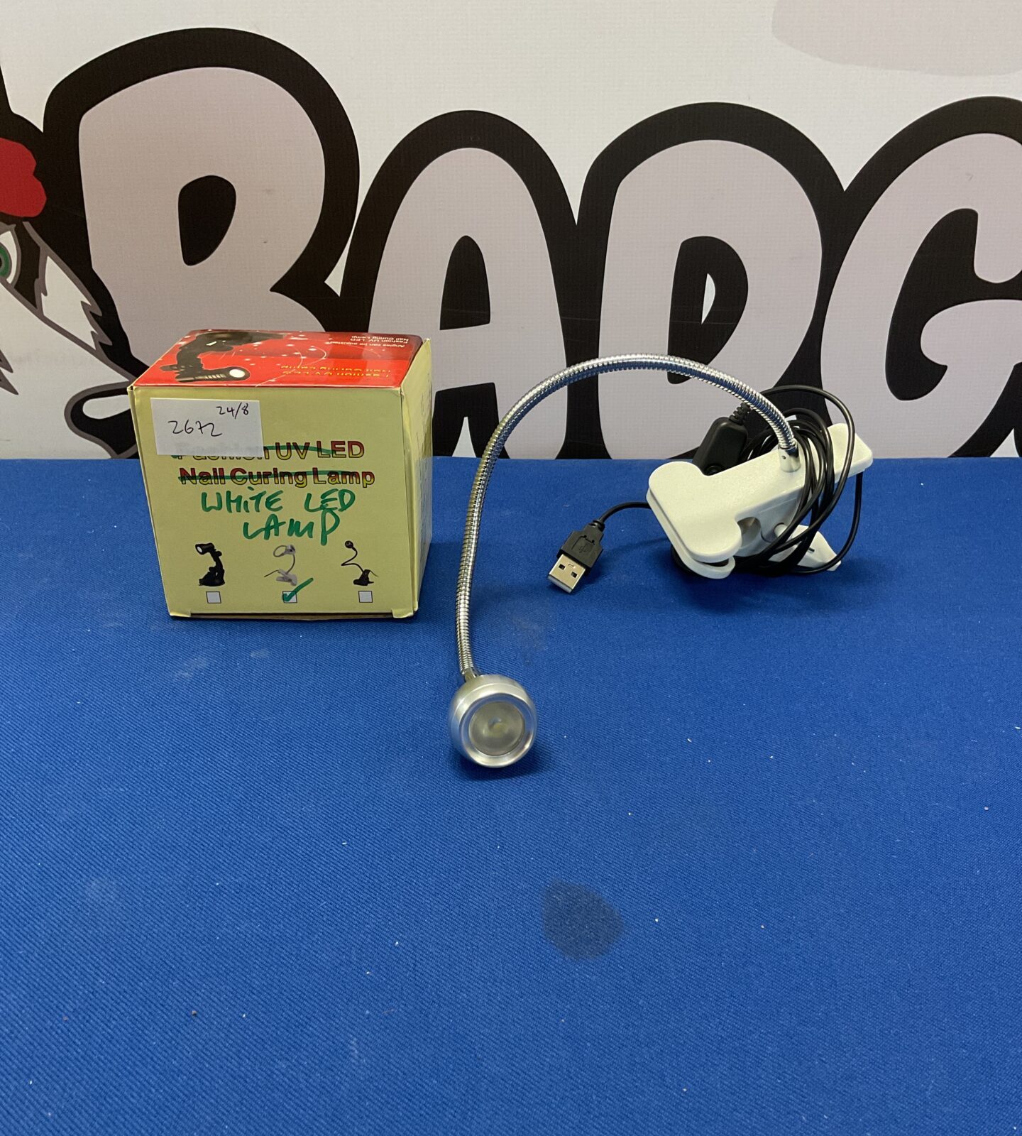 White led clip on lamp