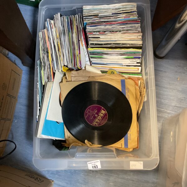 Large lot of assorted vinyl records for collectors.
