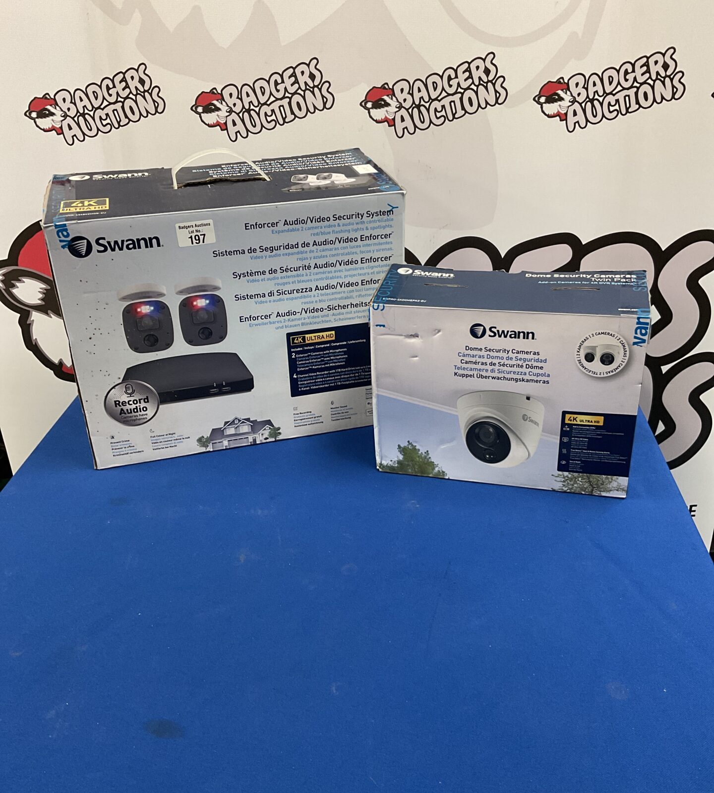 Swann enforcer audio/video security system and dome security cameraa