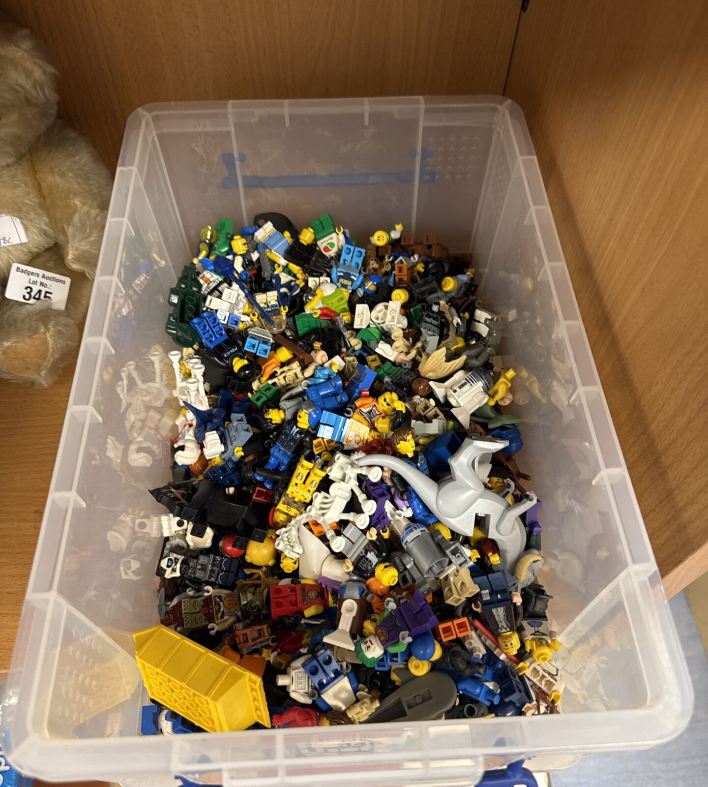 Tub of assorted Lego mini figures