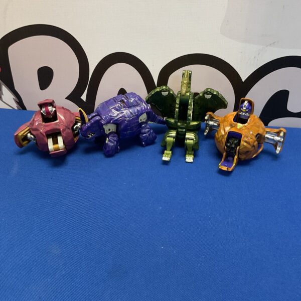 Vintage Rock Lords toys from the Gobots line, collectible figures.