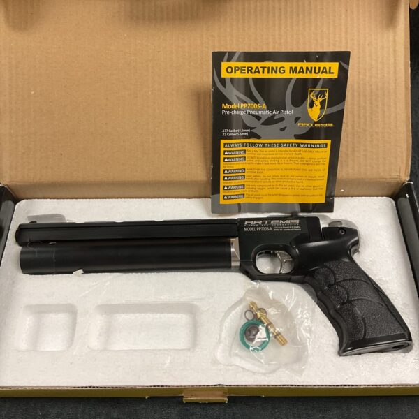 Artemis PP700S air pistol in original box, pre-charge pneumatic.