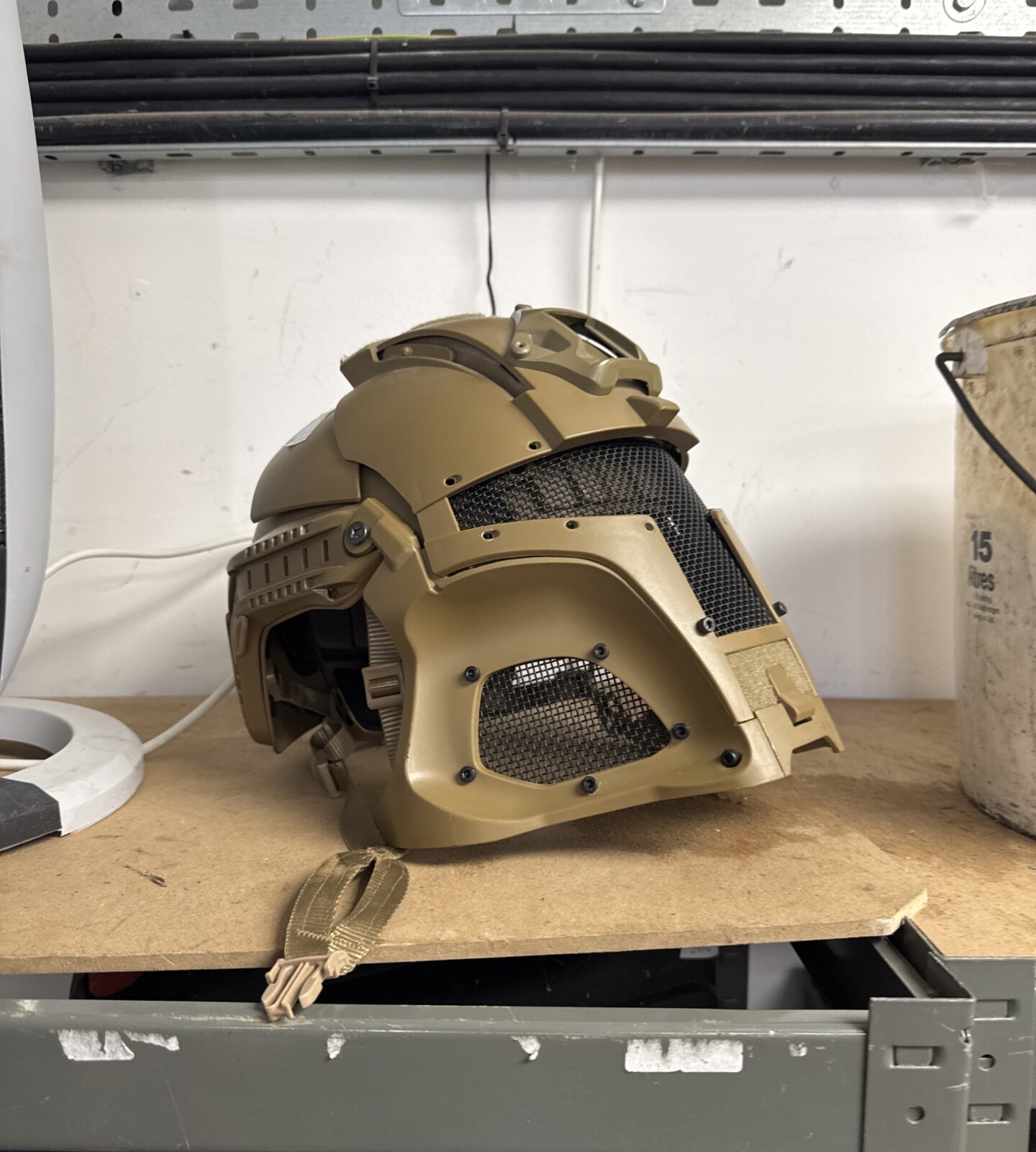 Airsoft helmet with protective visor