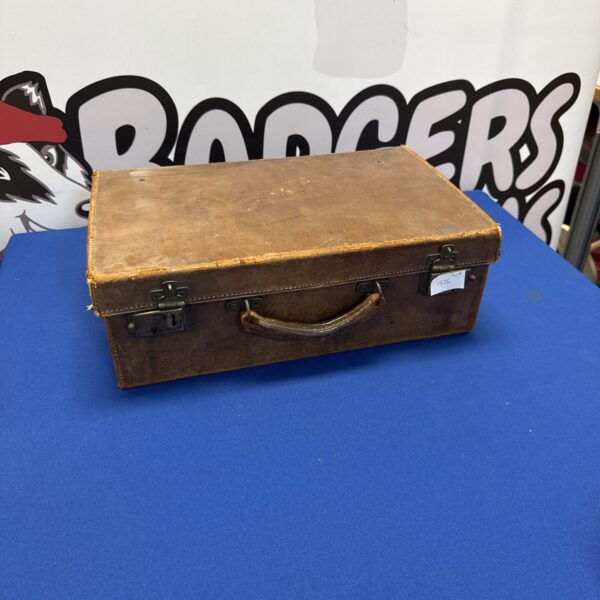 Small vintage leather briefcase