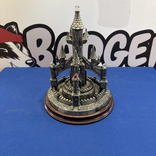 Heavy pewter might & magic castle sculpture 12” tall approx