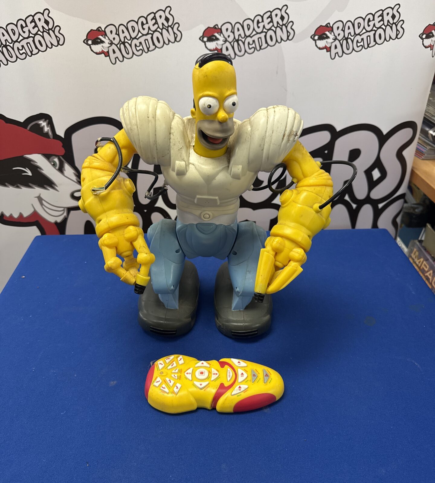 Retro simpsons homersapien rc robot toy with remote