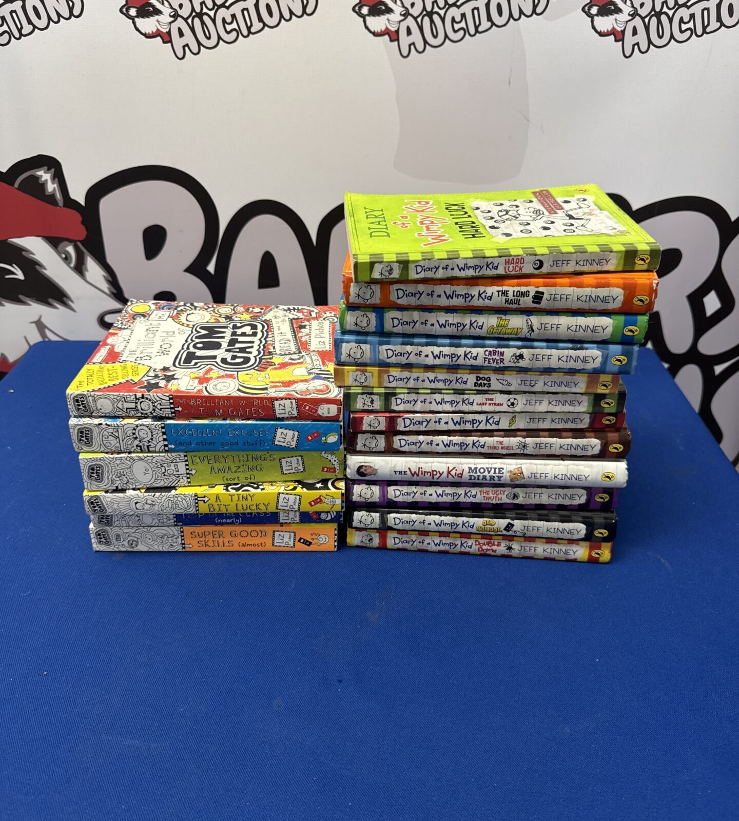 Set of diary of a wimpy kid & Tom gates children’s books