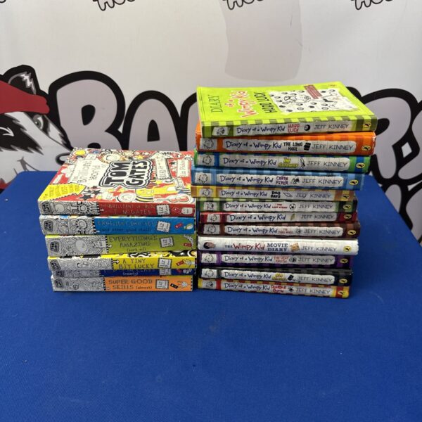 Set of diary of a wimpy kid & Tom gates children’s books