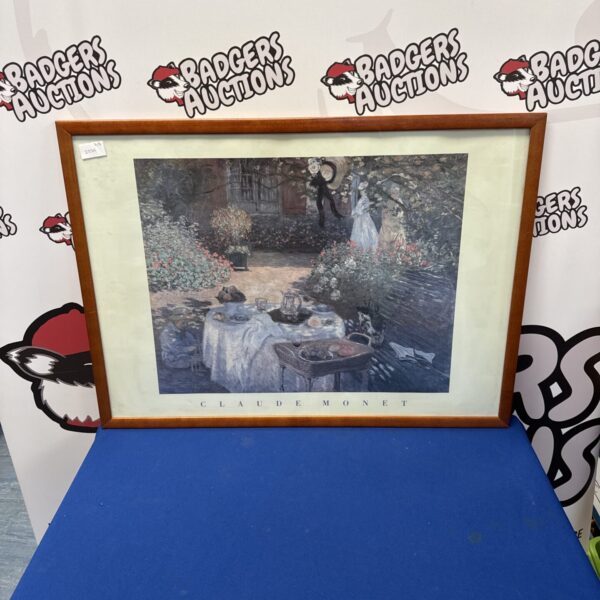 Framed print of the lunch by Claude Monet