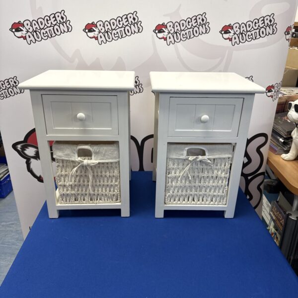 Two bedside/bathroom cabinets 18” tall approx
