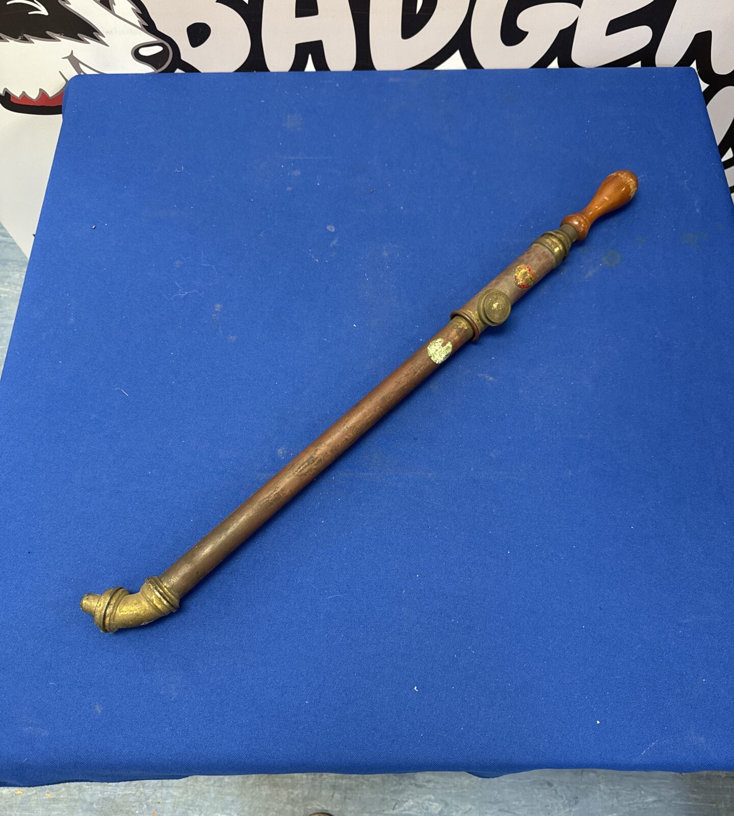 Vintage brass garden weed sprayer