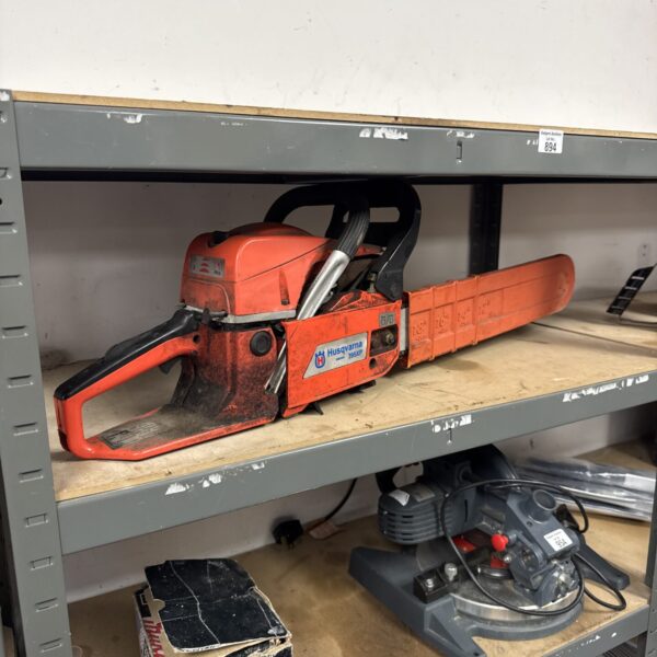 Husqvarna 395xp petrol chainsaw for sale, forestry tool.