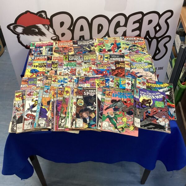 Lot of vintage Spider-Man comics from Marvel, collectible condition.