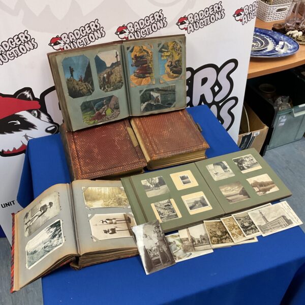 Collection of vintage & antique postcards & photo albums