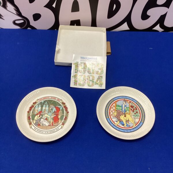 Two Wedgwood Small plates Childrens Stories 1984