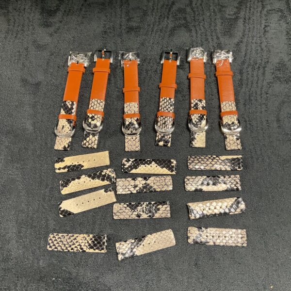 Six dolce gabbana snakeskin watch straps