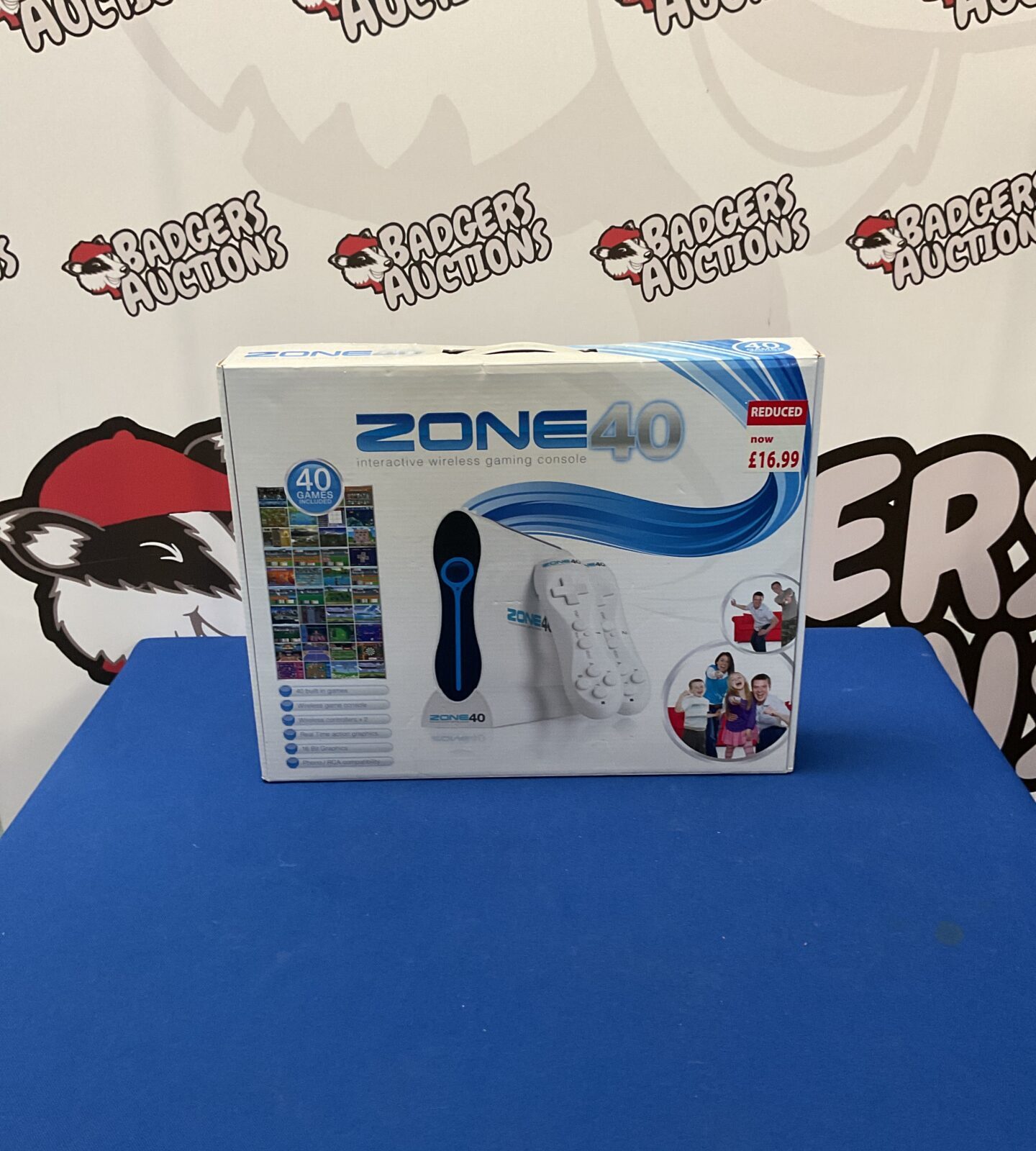Zone 40 interactive wireless gaming console