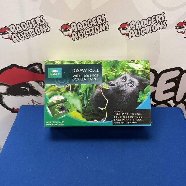 BBC earth jigsaw roll with 1000 piece gorilla puzzle