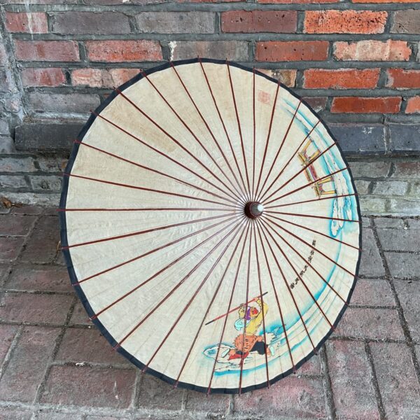 Vintage chinese monkey god parasol