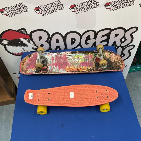 South Coast Skates pennyboard and full size skateboard