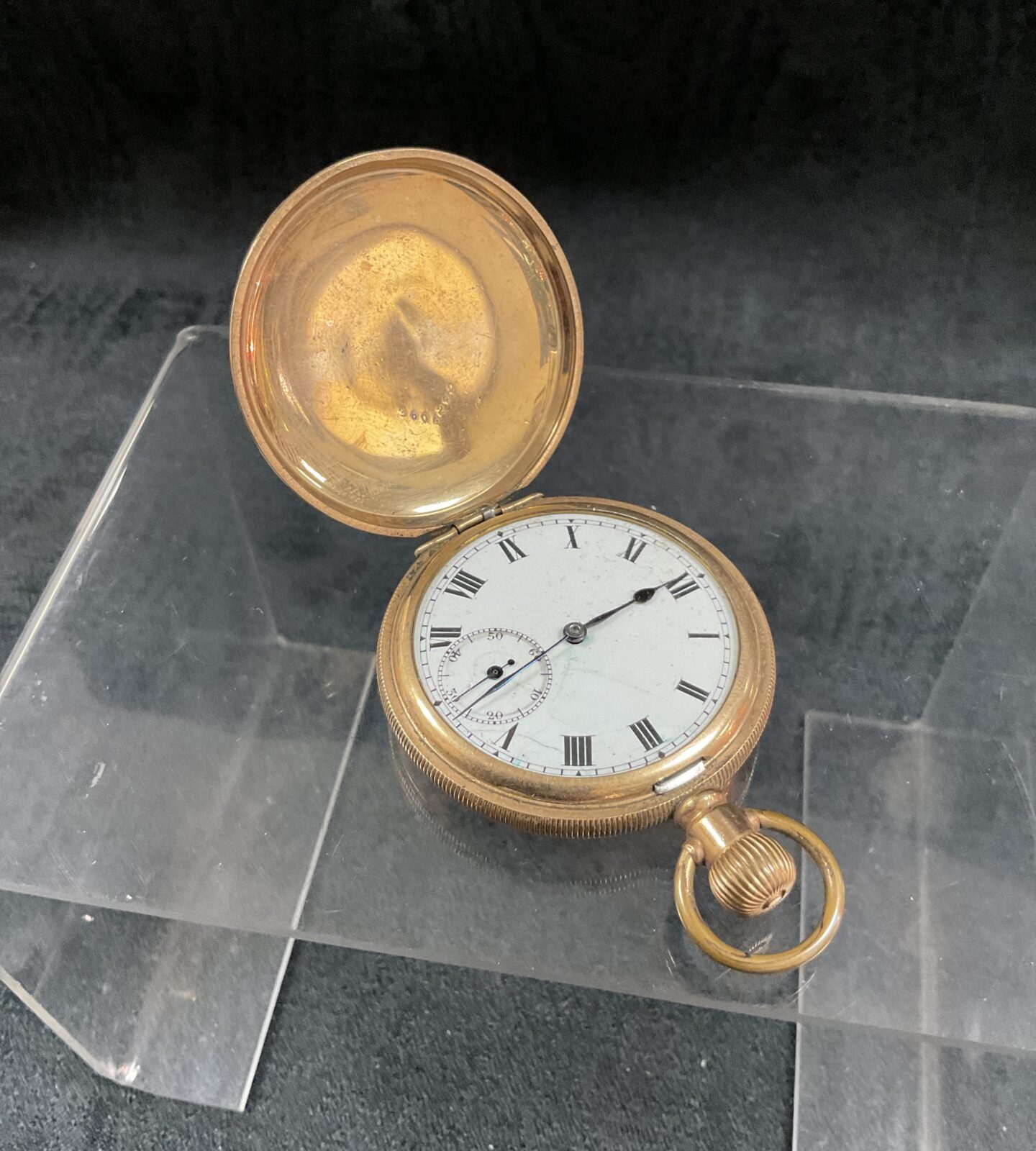 Vintage pocket watch with A M C Canada case spares or repair - Image 2