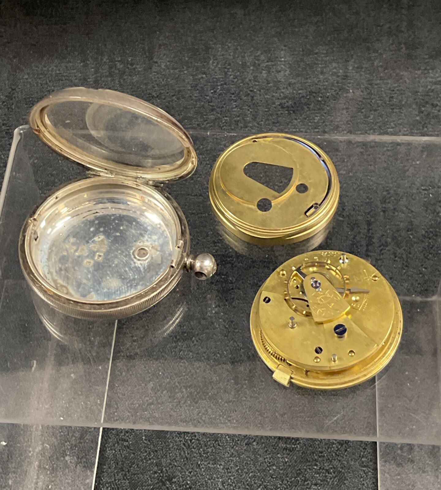 Vintage silver wmc pocket watch