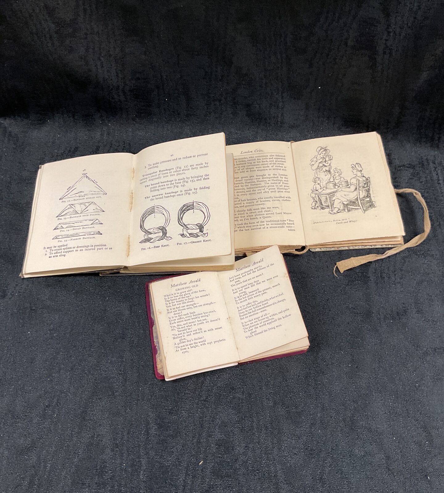 Three vintage books mathew Arnold, old London cries and first aid to the injured - Image 2