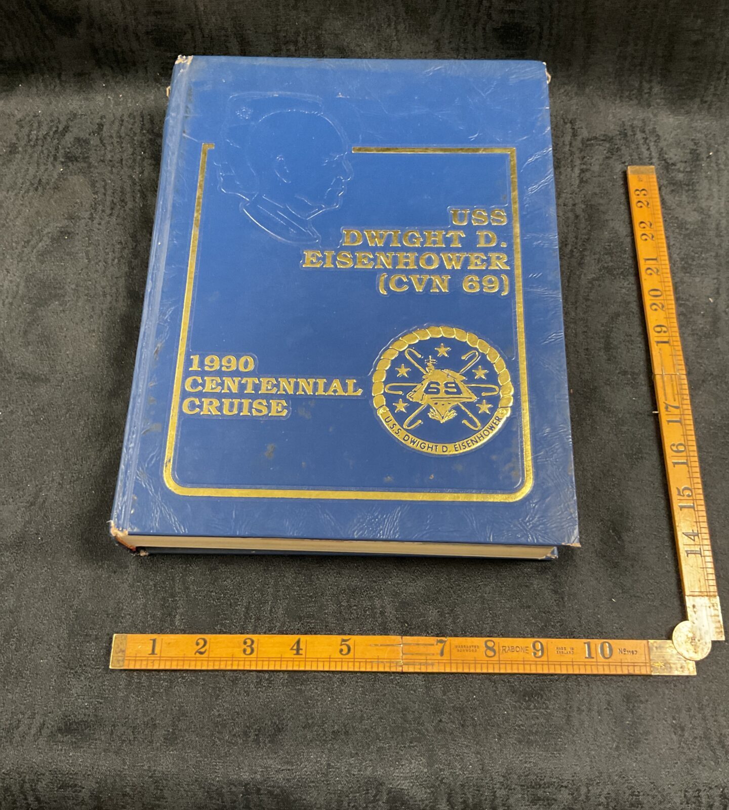 USS Dwight D Eisenhower (CVN) 1990 Centenial cruise Commemorative book