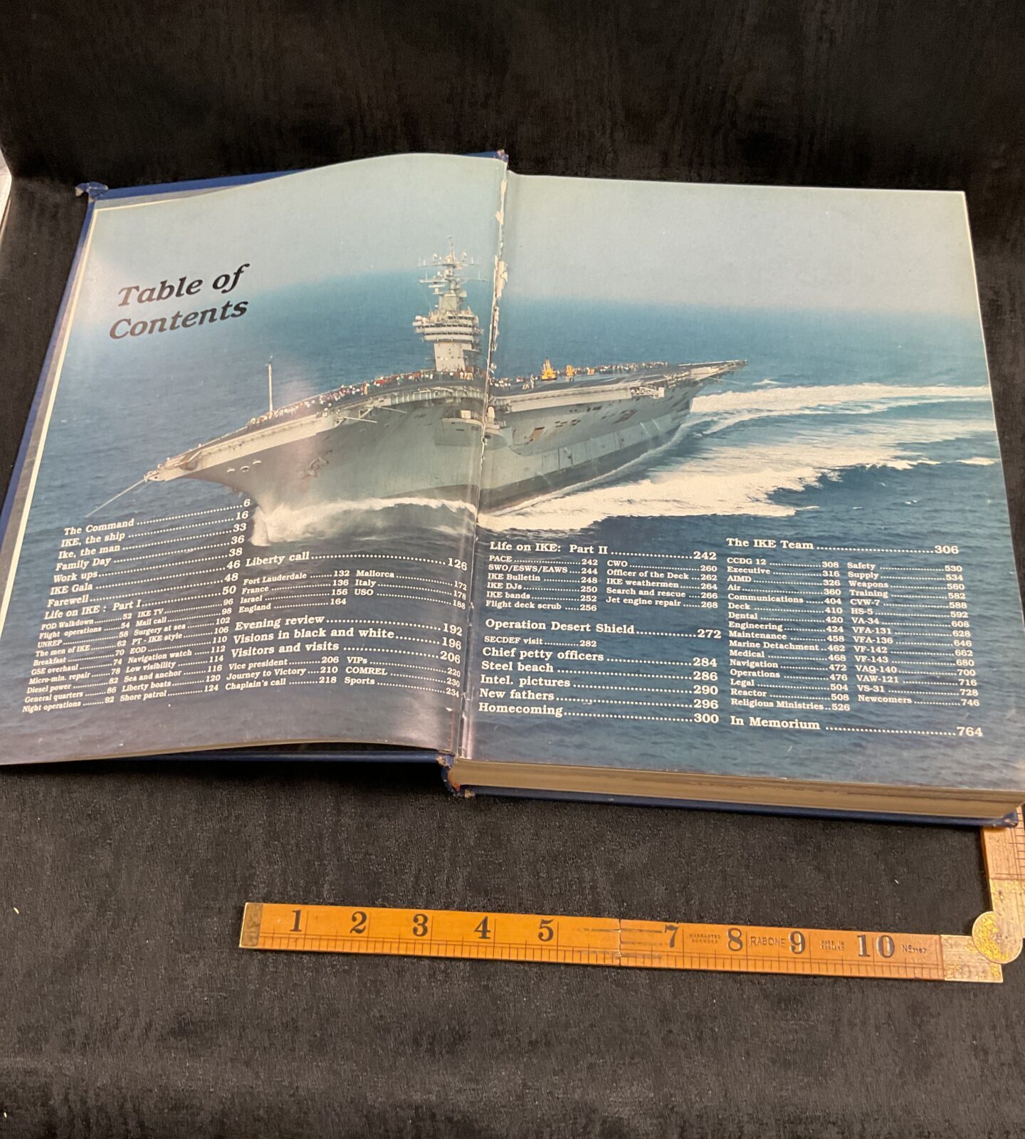 USS Dwight D Eisenhower (CVN) 1990 Centenial cruise Commemorative book - Image 2