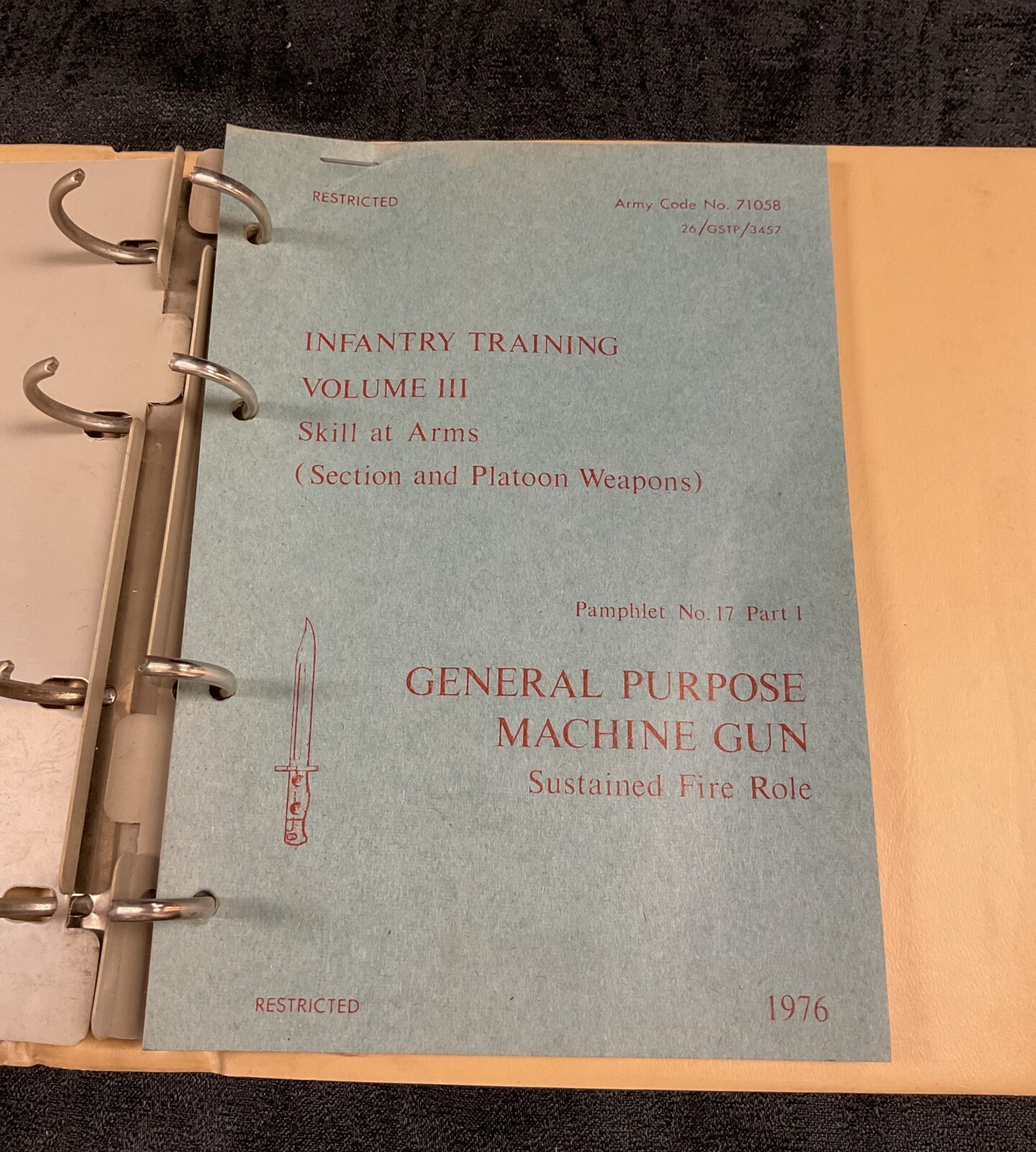 Infantry training vol I’ll skill at arms  general purpose machine gun