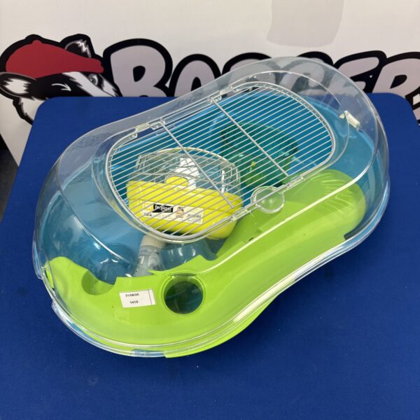 Hamster cage with accessories