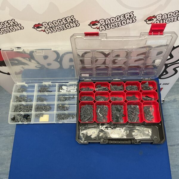 Warhammer spare parts lot with plastic bits and components.
