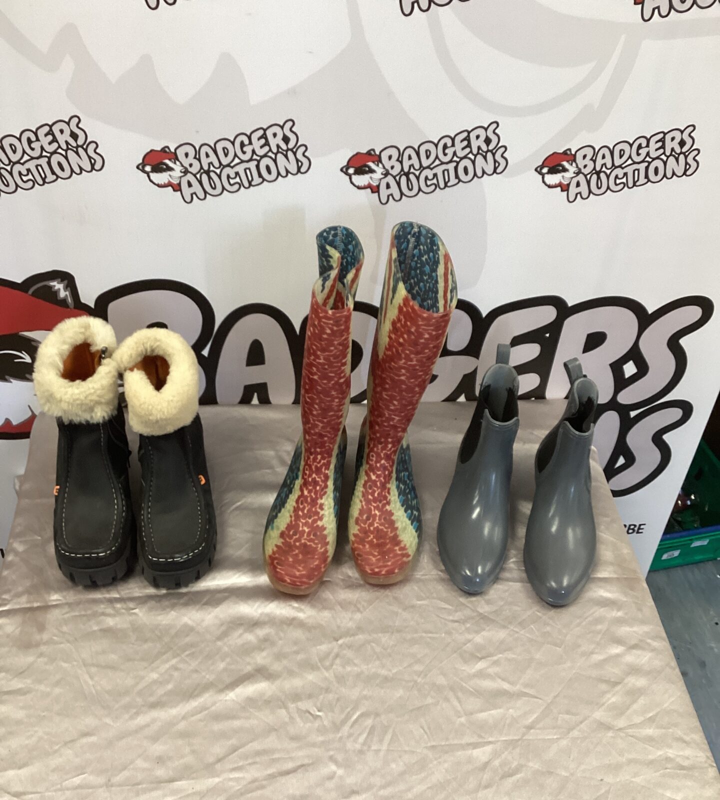 Three pairs of ladies boots