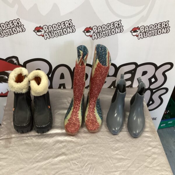 Three pairs of ladies boots