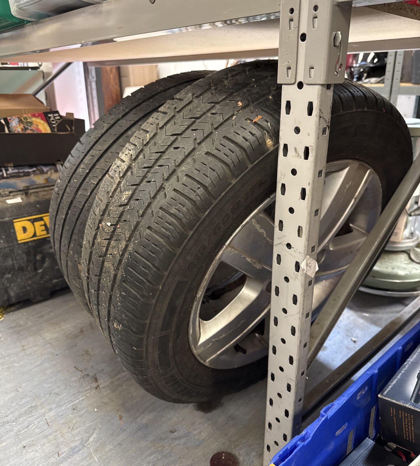 Two 17” VW transporter alloy wheels - have kerb marks