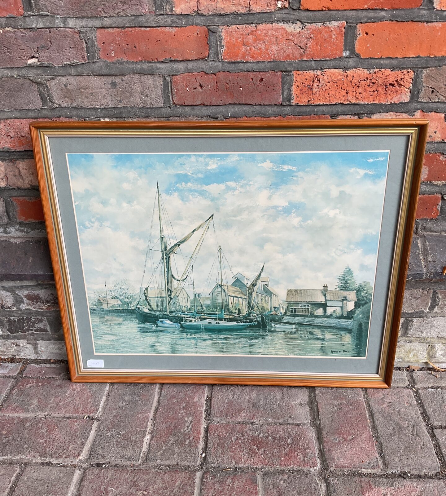 Spencer dixon framed print of ships in dock