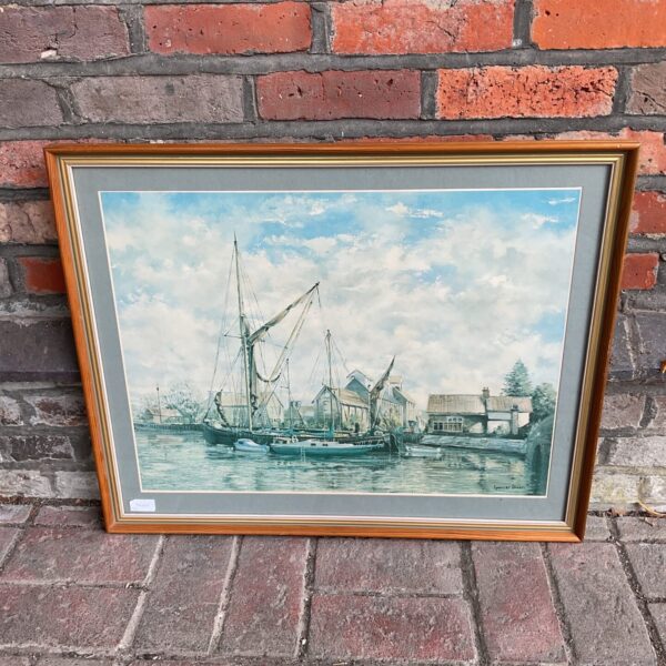 Spencer dixon framed print of ships in dock