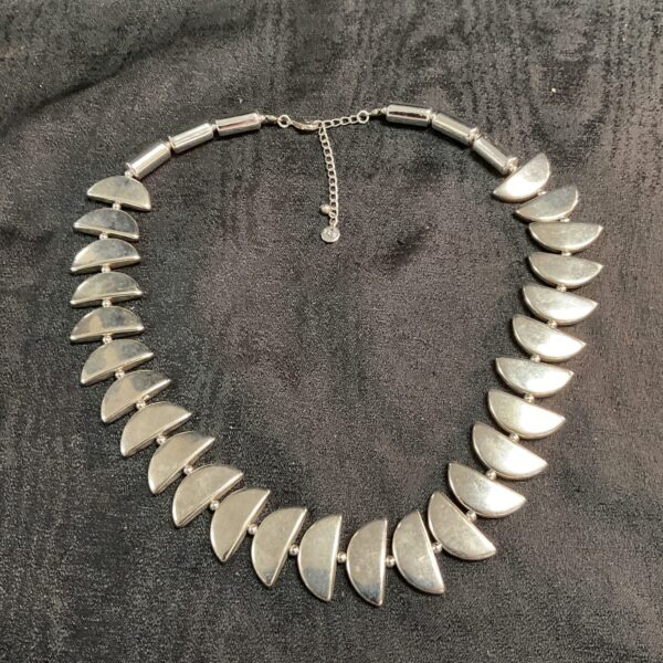Vintage Italian mezzo line (half moon) designer necklace
