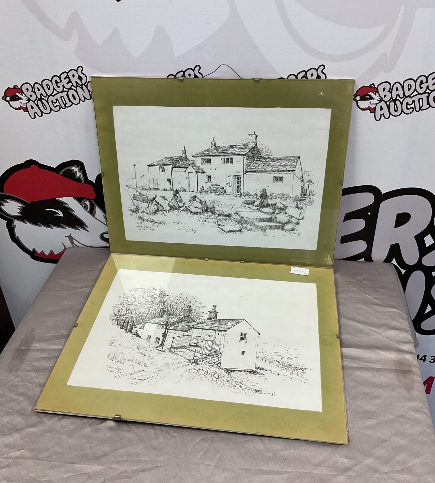 Pair of jean s prints of white wells ilkley moor
