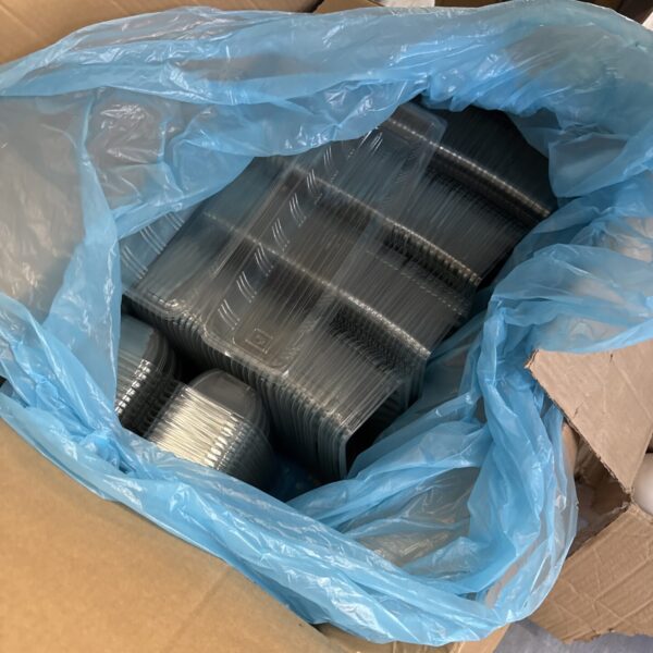 Box of plastic baguette trays