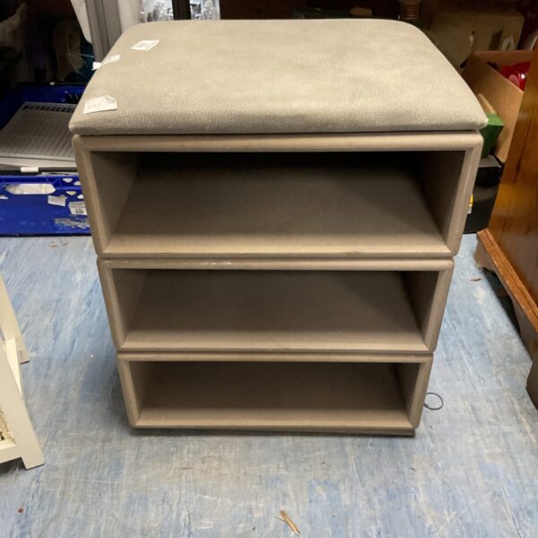 Vintage Bim Burton stacking stool for storage and seating.