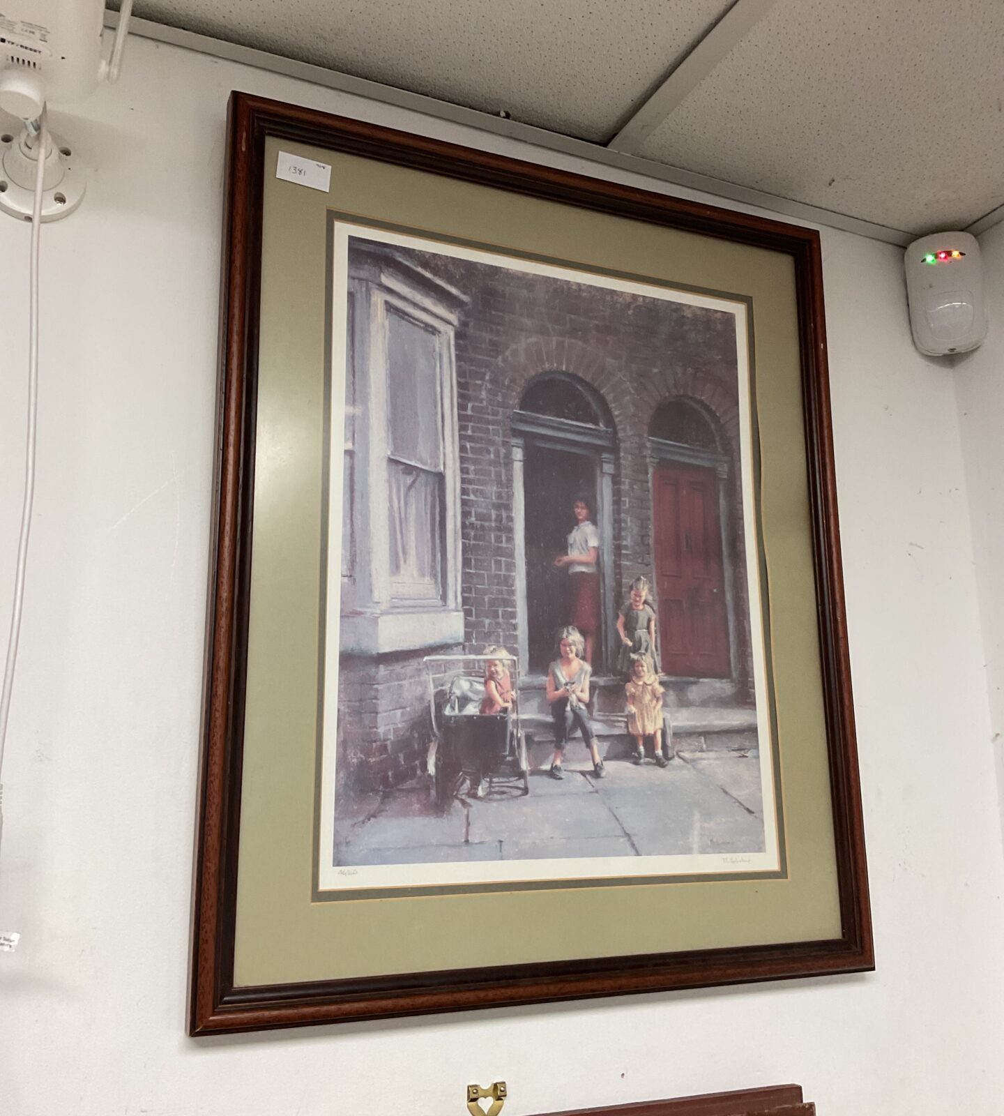 m grimshaw signed ltd ed print study of family in doorway